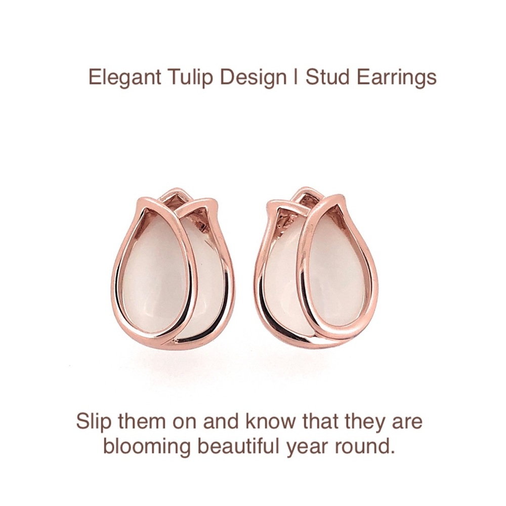 Elegant Tulip Design | Stud Earrings